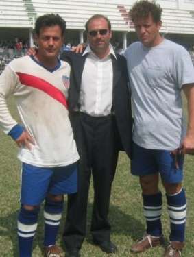 Ian Carrington in the movie Game Of The Lives, filmed in Brazil.