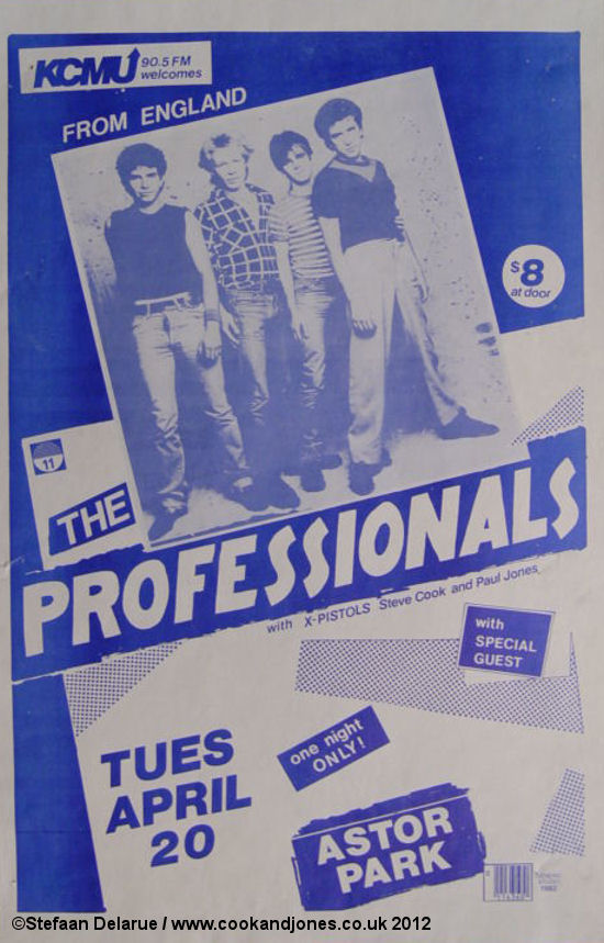 The Professionals Poster April 20th 1982